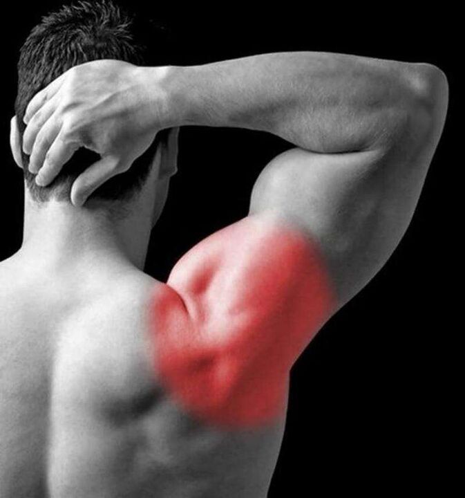 pain in the shoulder and back of the head with cervical osteochondrosis