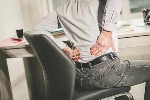 back pain in a man